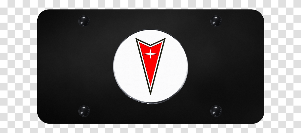 Au Tomotive Gold Pontiac Logo Chrome On Black Plate Emblem, Trademark, Star Symbol Transparent Png
