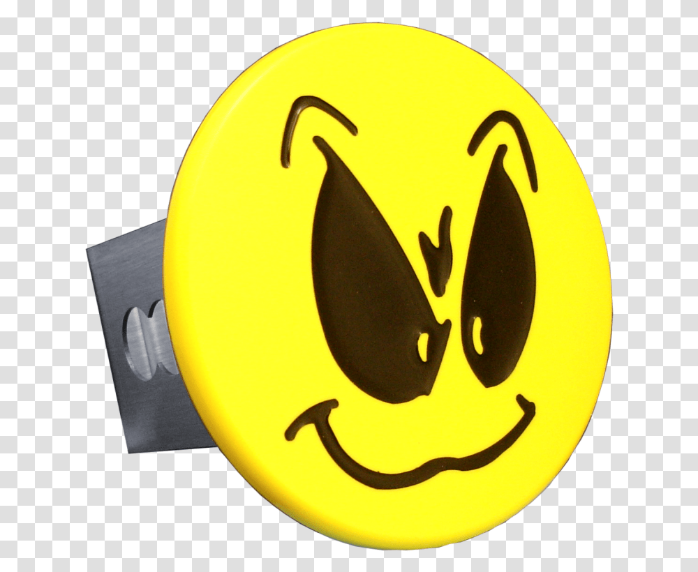 Au Tomotive Gold Smiley Face With Grimace Yellow Trailer Hitch Plug Walmartcom Circle, Logo, Symbol, Trademark, Text Transparent Png