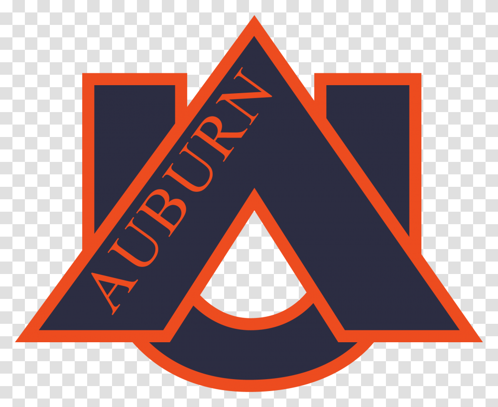 Auburn Almost Changed Logos, Triangle, Trademark, Label Transparent Png