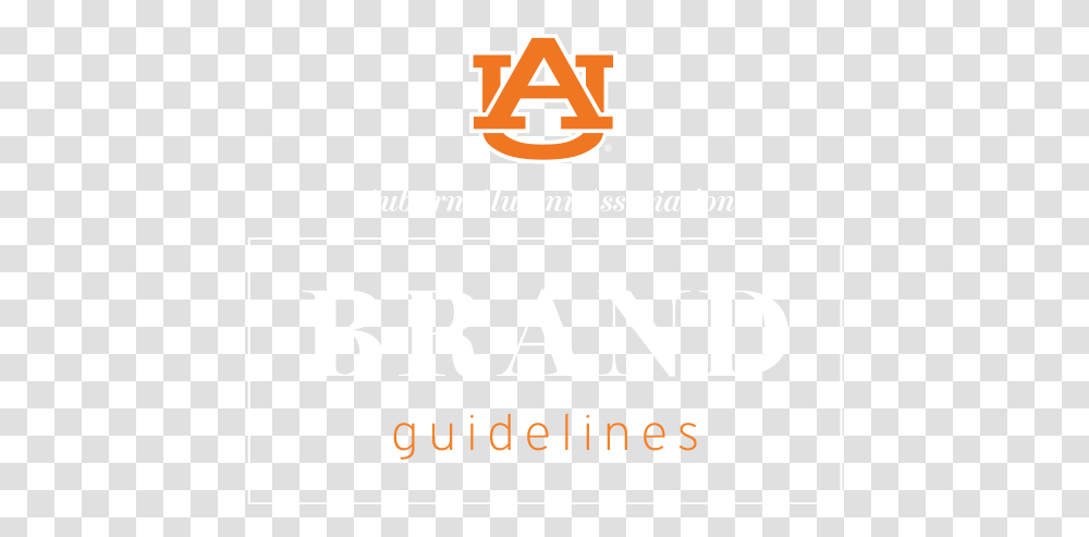 Auburn Alumni Association Brand Guidelines Orange Auburn Logo, Alphabet, Number Transparent Png