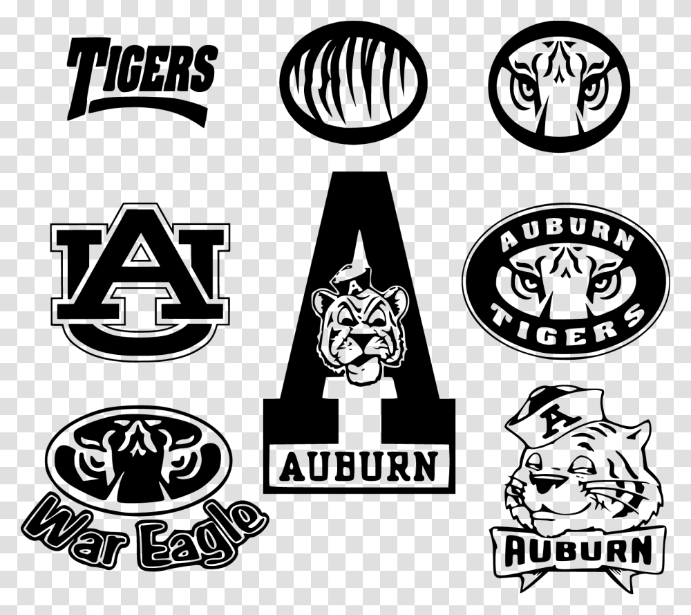 Auburn Tiger Logo Svg, Label, Trademark Transparent Png