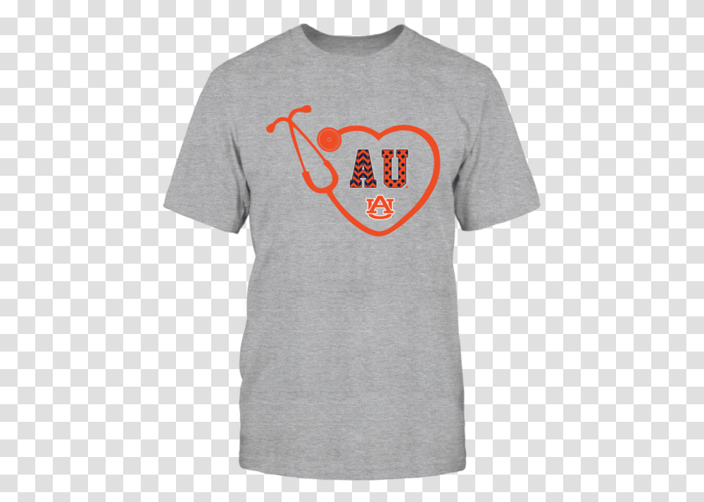 Auburn Tigers Heart Stethoscope Patterned Letters Shirt Texas Longhorns Girls T Shirt, Apparel, T-Shirt, Sleeve Transparent Png