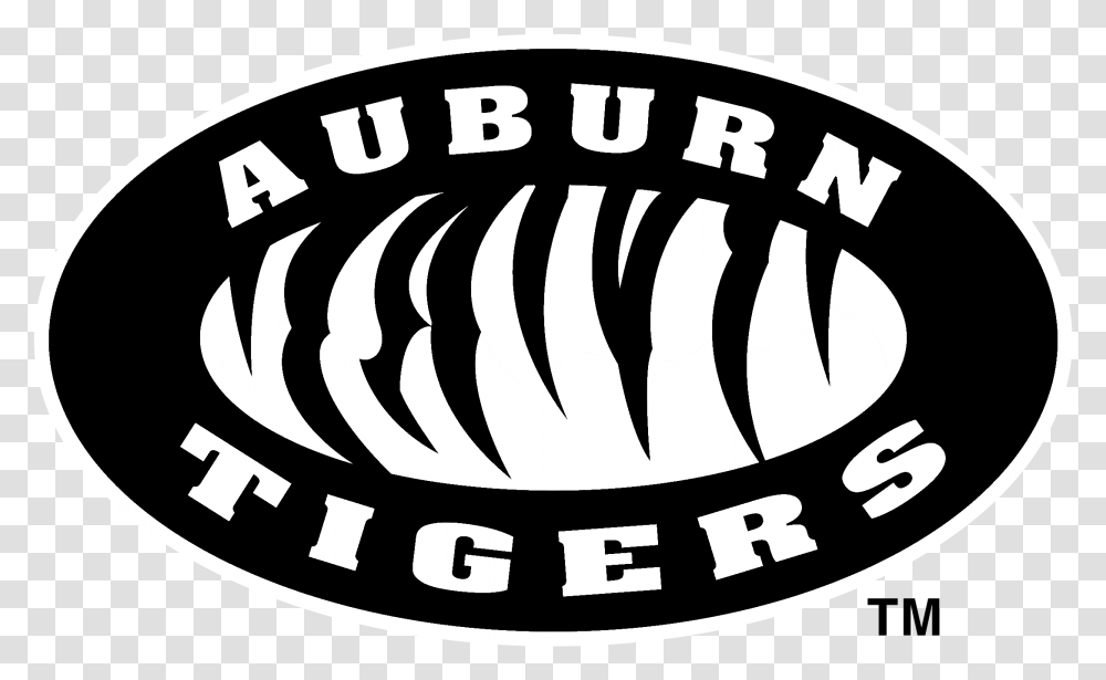 Auburn Tigers Logo Black And White Auburn Tiger Svg, Meal, Food, Dish Transparent Png