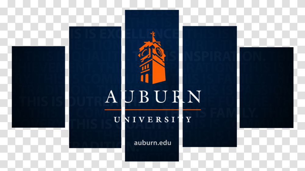 Auburn University Logo 5 Pieces Canvas Auburn University, Alphabet, Light, Flare Transparent Png