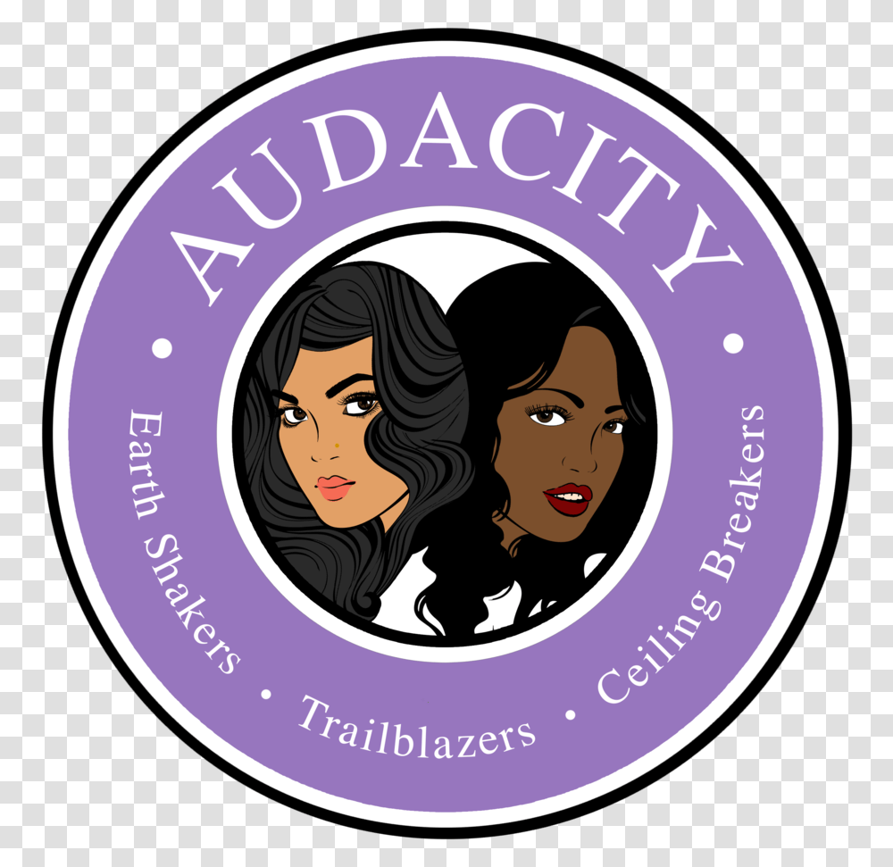 Audacity Magazine & Events Hair Design, Label, Text, Logo, Symbol Transparent Png