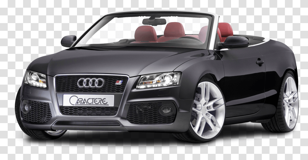 Audi A5 Black Convertible, Car, Vehicle, Transportation, Automobile Transparent Png