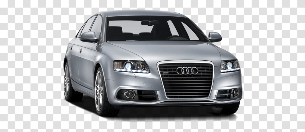 Audi A6 2010 Silver, Sedan, Car, Vehicle, Transportation Transparent Png