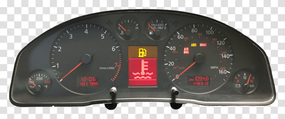 Audi Lcd Replacement Speedometer, Wristwatch, Gauge, Tachometer Transparent Png