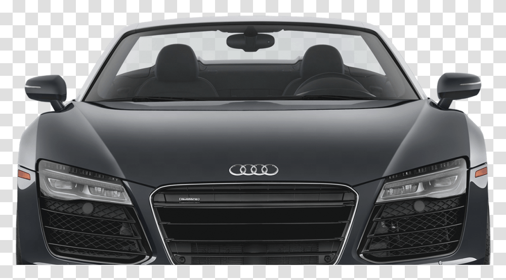 Audi R8 Front View Front Of Audi, Car, Vehicle, Transportation, Windshield Transparent Png