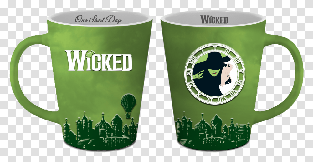 Audience Rewards Wicked Wicked The Musical Mug, Jar, Symbol, Beverage, Green Transparent Png