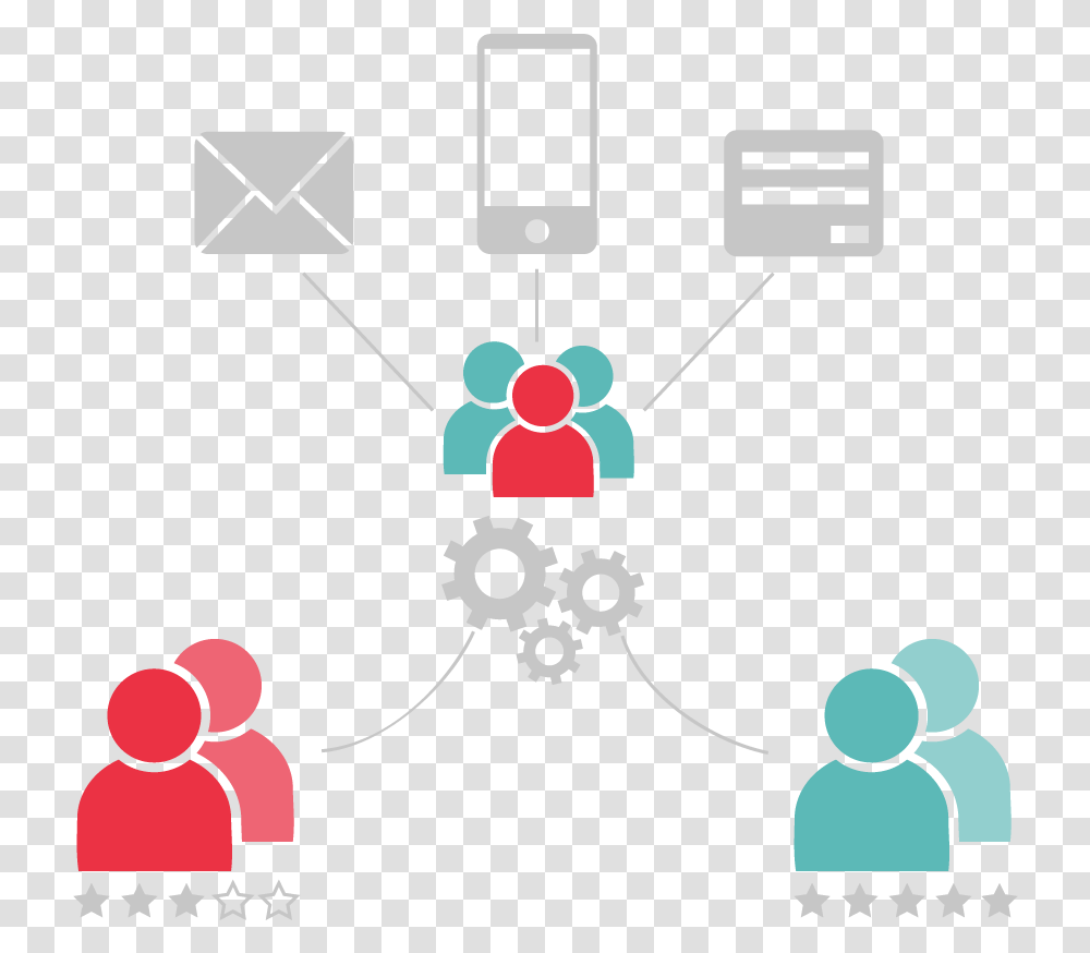 Audience Segmentation Icon Showing Division Of Users Audience Segmentation Icon, Tree, Plant Transparent Png
