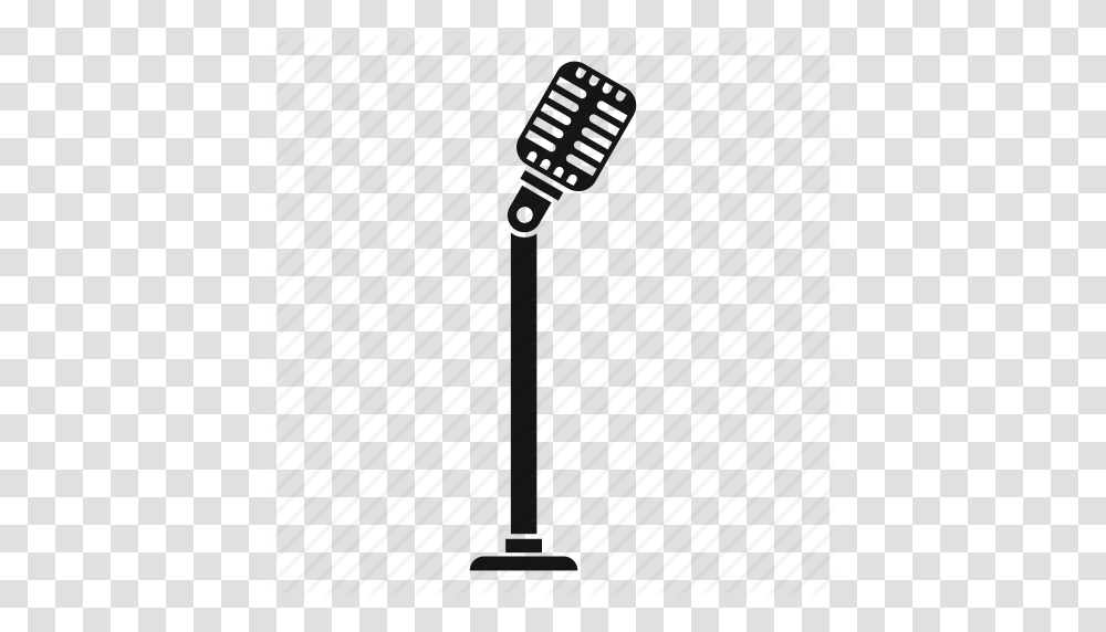 Audio Karaoke Microphone Record Speech Stand Studio Icon, Lute, Musical Instrument, Tool, Lamp Transparent Png
