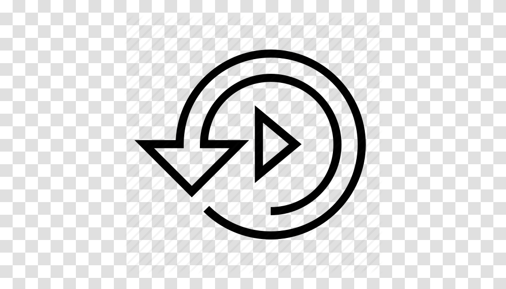 Audio Loop Play Replay Video Icon, Apparel, Hat Transparent Png