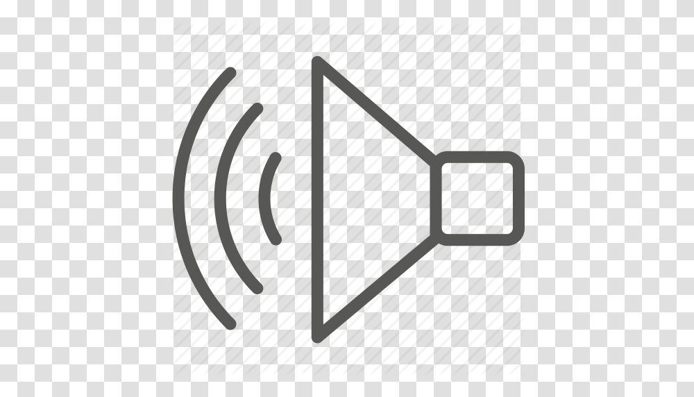 Audio Loud Music Play Sound Speaker Volume Icon, Triangle, Alphabet Transparent Png