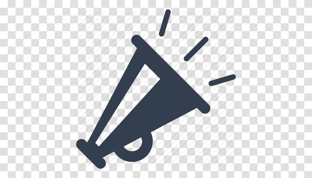 Audio Megaphone Sound Speaker Voice Volume Icon, Triangle, Airplane, Aircraft, Vehicle Transparent Png