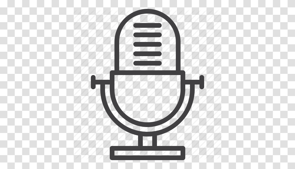 Audio Microphone Old Recorder Retro Voice Icon, Chair, Furniture, Bag, Tabletop Transparent Png