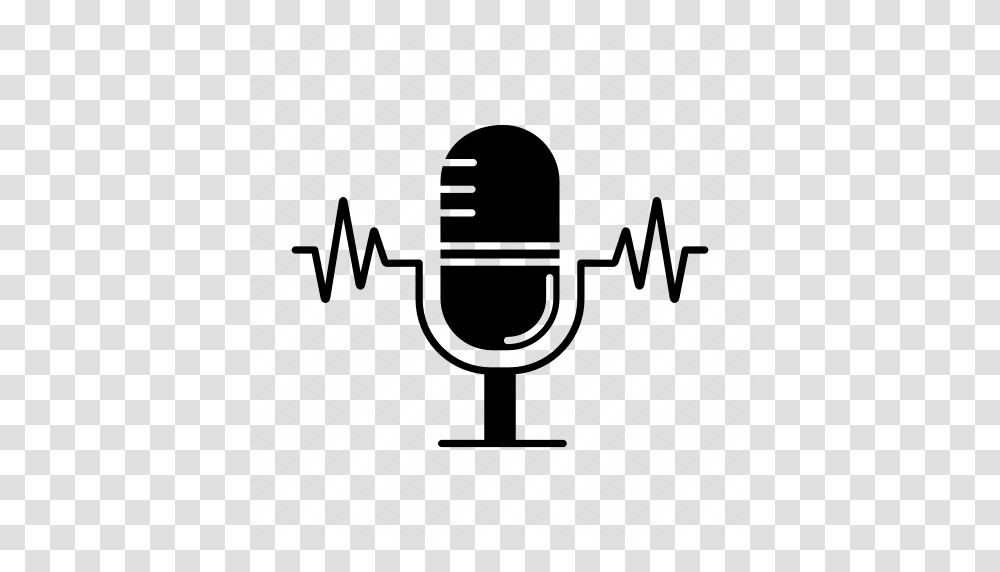 Audio Microphone Recognition Recording Sound Speech Voice Icon, Piano, Light, Label Transparent Png