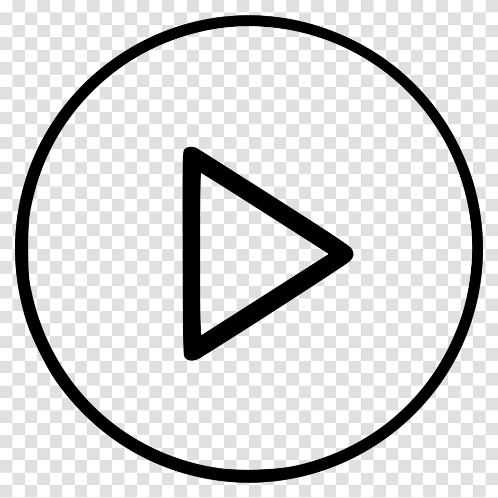 Audio Movie Play Video Watch Icon Free Download, Triangle, Label Transparent Png