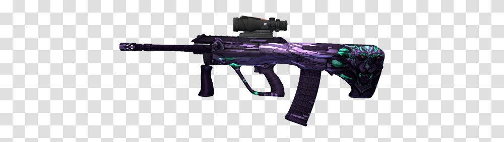 Aug Death By Puppy Csgo, Gun, Weapon, Weaponry, Counter Strike Transparent Png