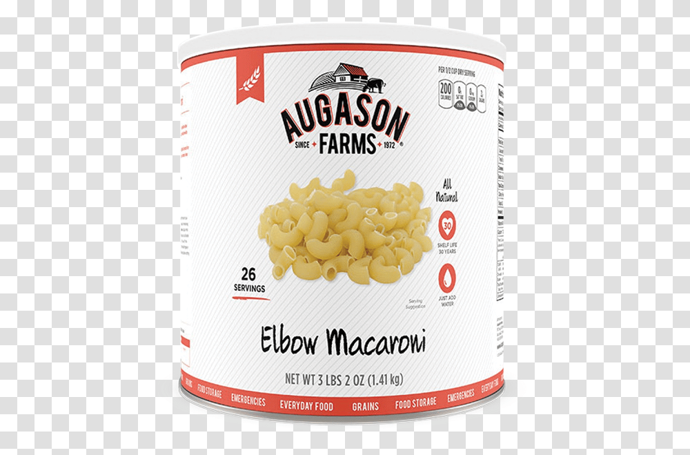 Augason Farms Elbow Macaroni Can Cheese Blend Powder, Tin, Food, Meal, Dish Transparent Png