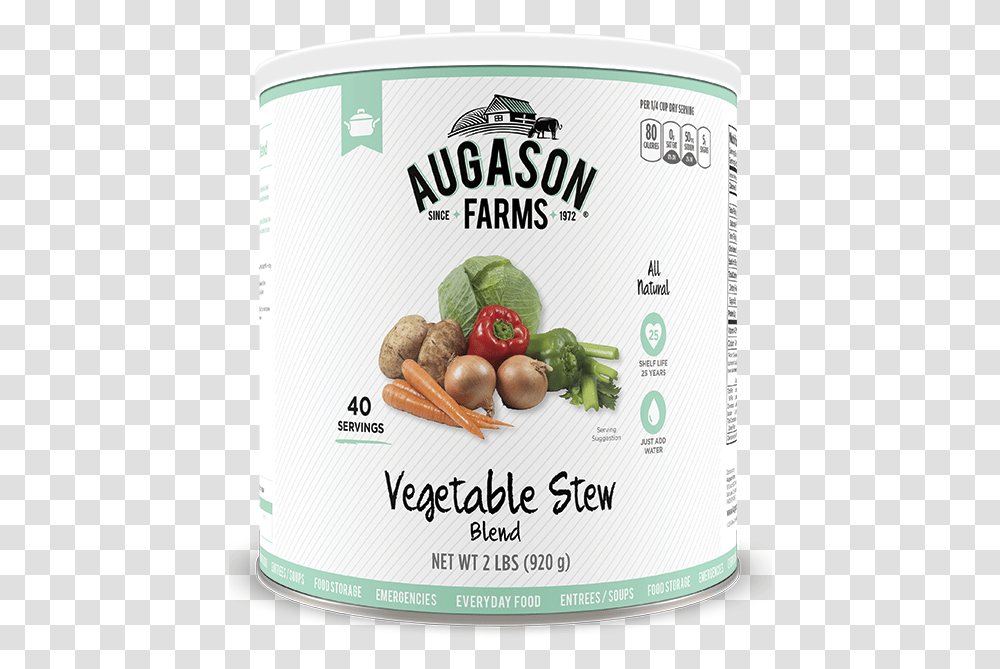 Augason Farms Vegetable Stew Blend Augason Farms, Plant, Food, Produce, Turnip Transparent Png