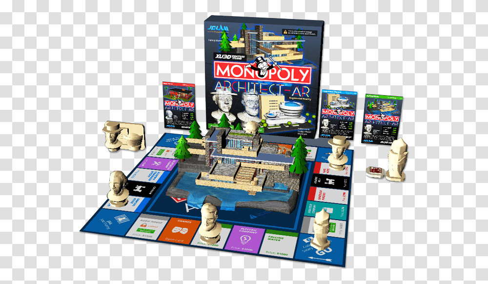 Augmented Reality Architect Monopoly Board Game Design Augmented Reality Board Game, Electronics, Toy, Poster, Advertisement Transparent Png