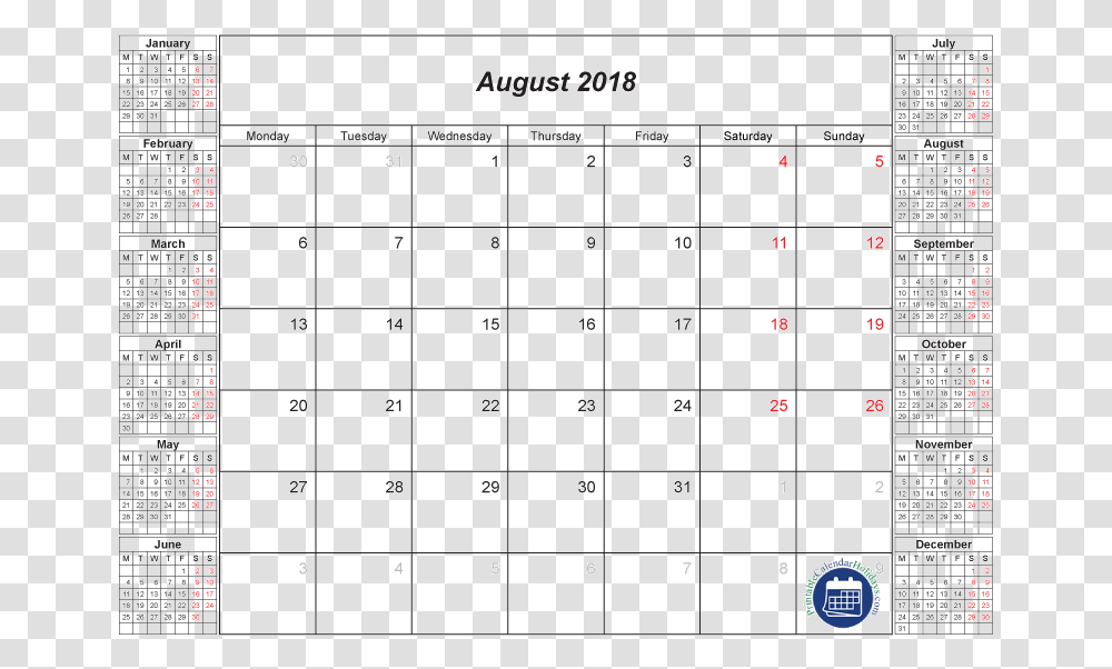 August 2018 Calendar Full Moon 2017 Calendar Of The Month October, Computer Keyboard, Computer Hardware Transparent Png