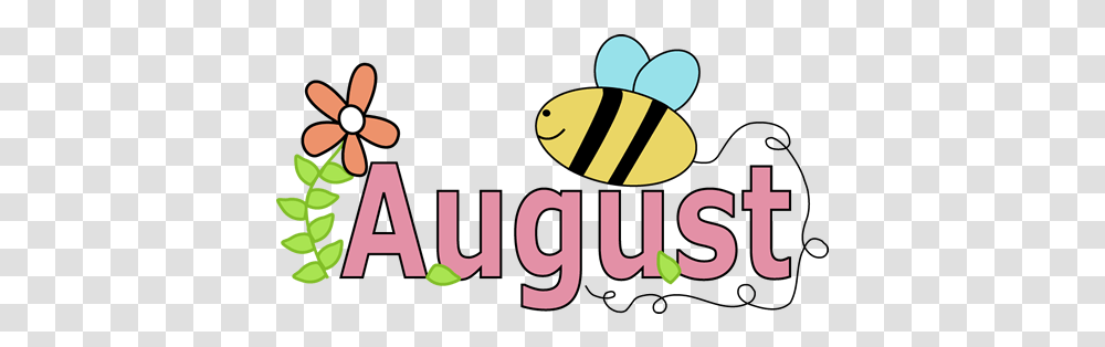 August 20clipart Free Clipart Images Months Of The Year August, Text, Animal, Amphiprion, Sea Life Transparent Png