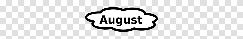 August Calendar Sign Clip Art, Label, Word, Logo Transparent Png
