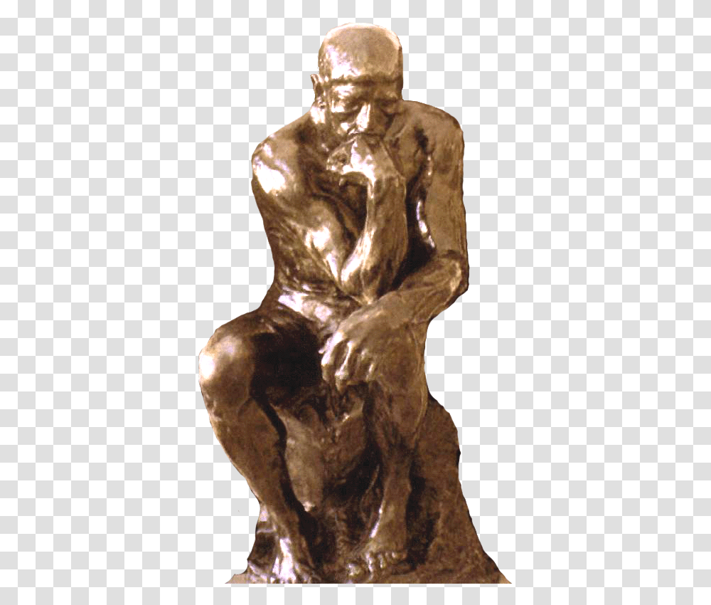 August Rodin O Pensador, Trophy, Bronze Transparent Png