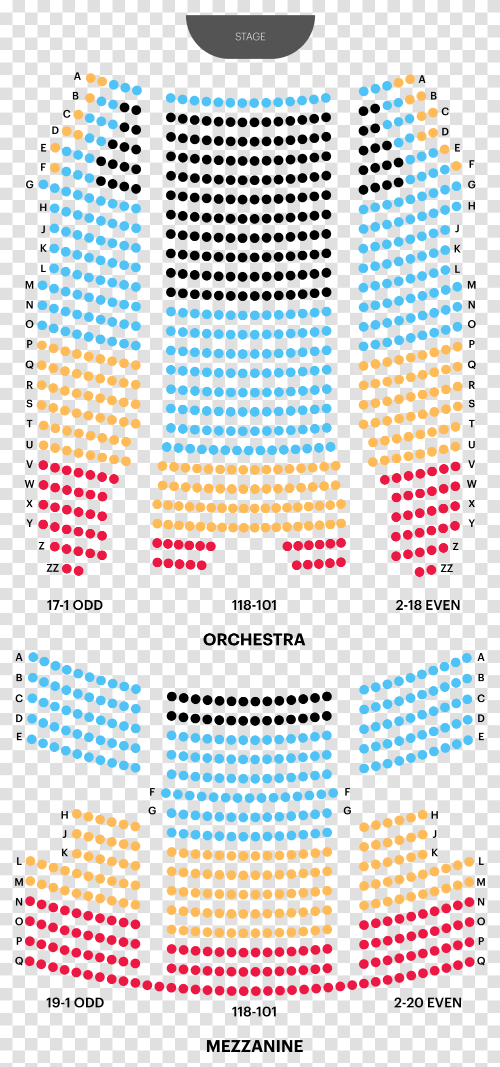 August Wilson Theatre Seating Chart Map, LED, Light, Pac Man, Building Transparent Png