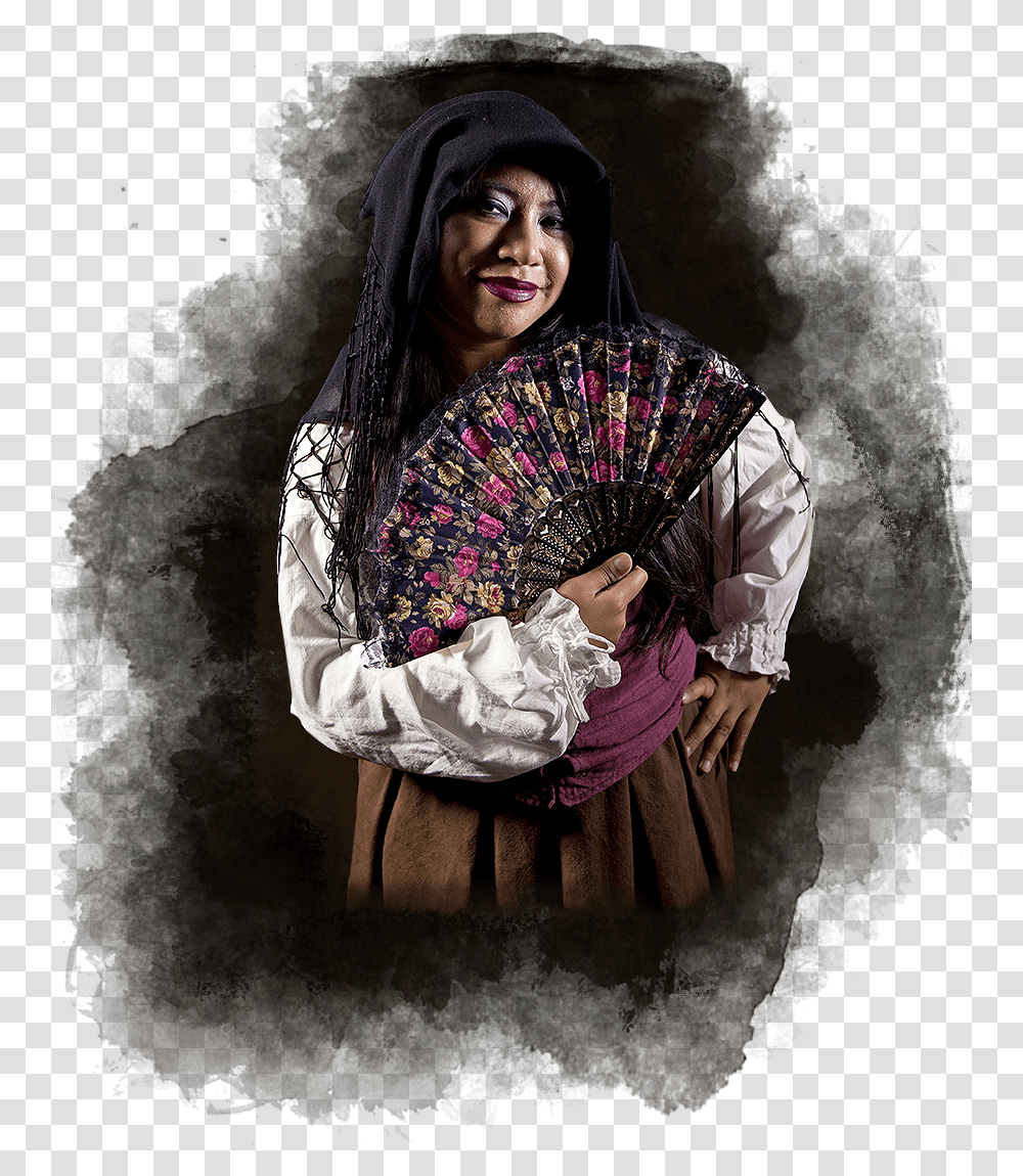 Augustine Ghost Tour Host Girl, Painting, Performer, Person Transparent Png