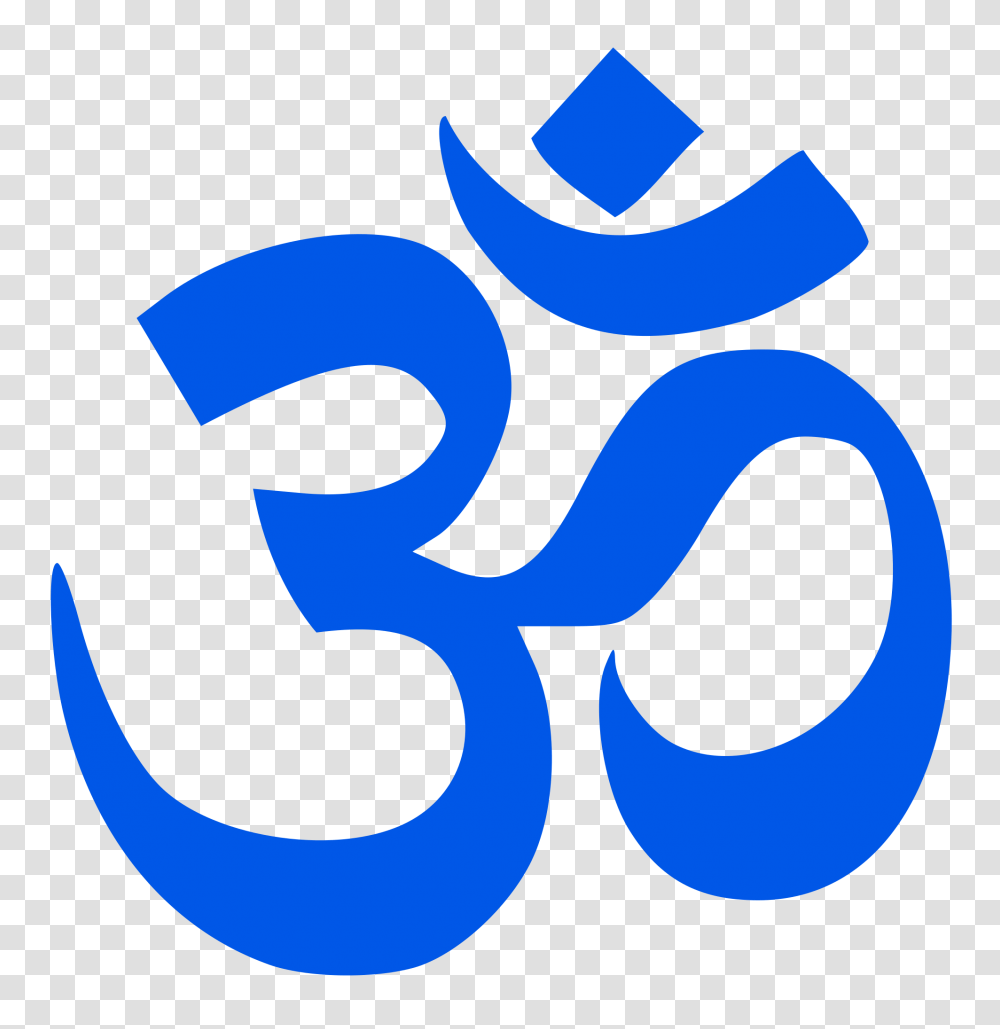 Aum Om Blue, Alphabet, Number Transparent Png