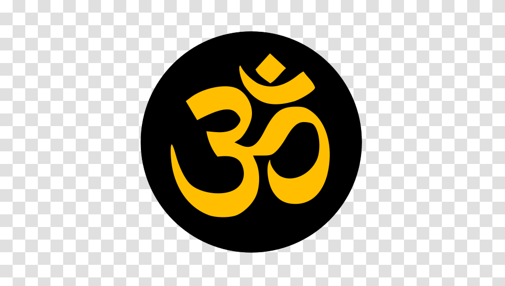 Aum Om Gold Circle Black, Alphabet, Logo Transparent Png