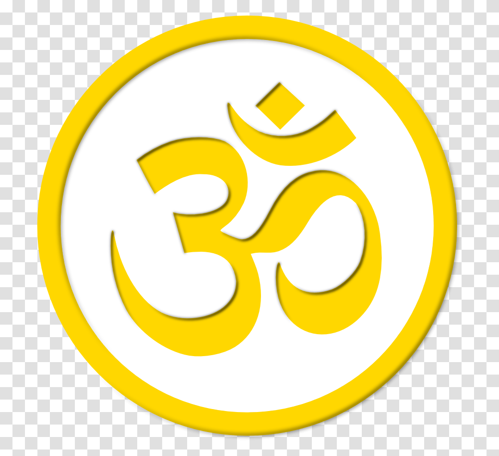 Aum Om Simbolo Symbol Yoga Namaste Peace Gold 1, Logo, Trademark, Badge Transparent Png
