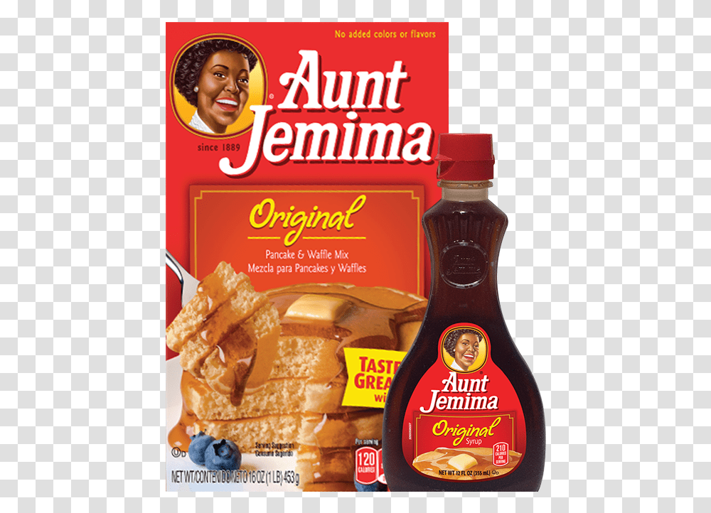 Aunt Jemima Aunt Jemima Pancake Mix 32 Oz, Food, Beer, Alcohol, Beverage Transparent Png