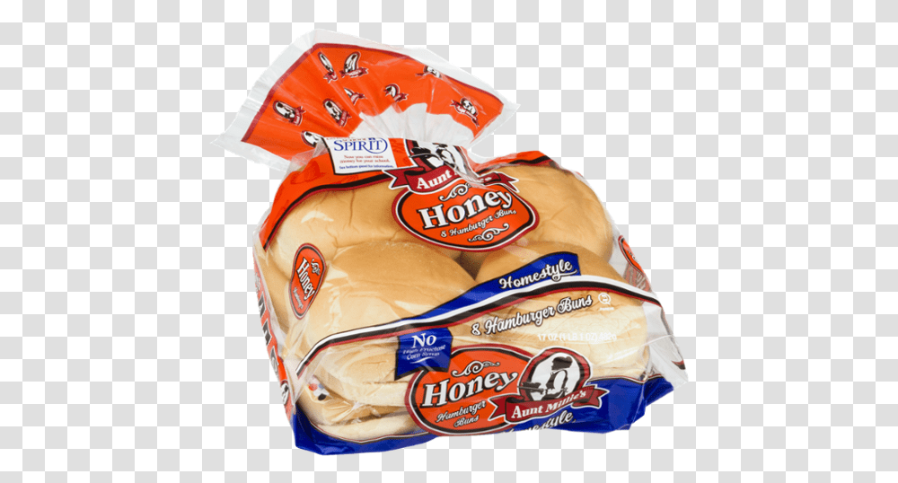 Aunt Millie's Honey Hamburger 8 Ct, Food, Bread, Helmet Transparent Png