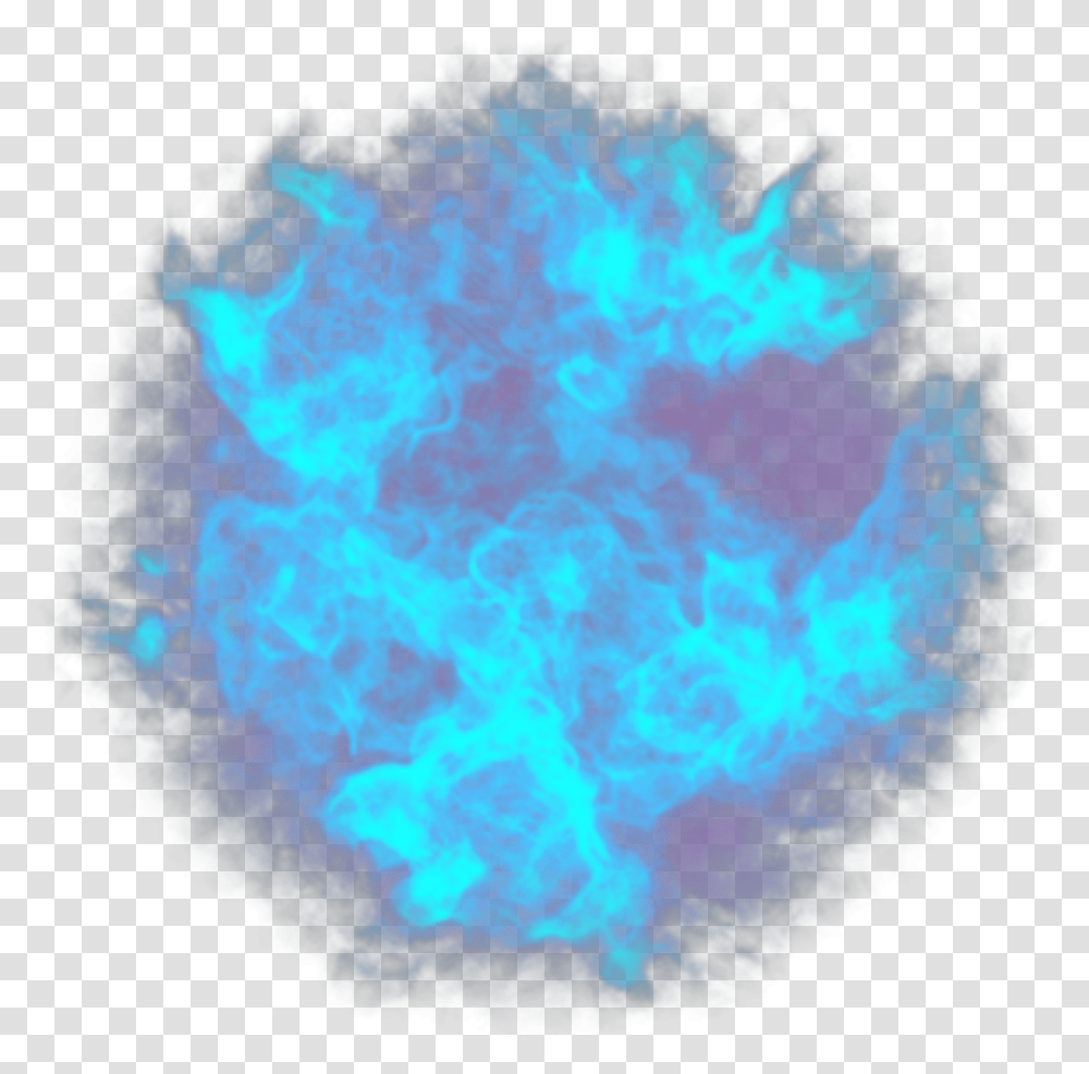 Aura Blue Spirit Blueaura Neon Glow Star Blue Fire Ball, Light, Flame, Flare, Bonfire Transparent Png