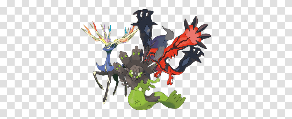 Aura Trio Legendary Pokemon Xerneas, Dragon Transparent Png