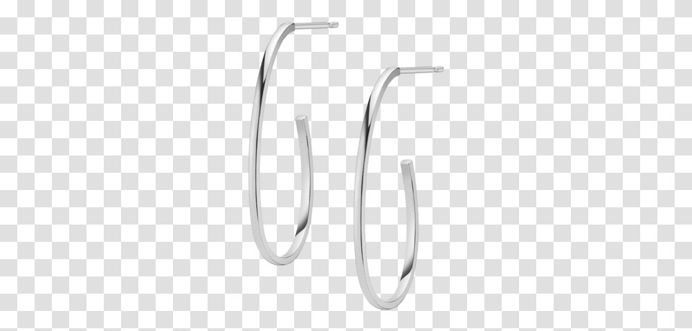 Aurate Oval Swoosh Hoop Large In Gold White Earrings, Shower Faucet, Bicycle, Vehicle, Transportation Transparent Png