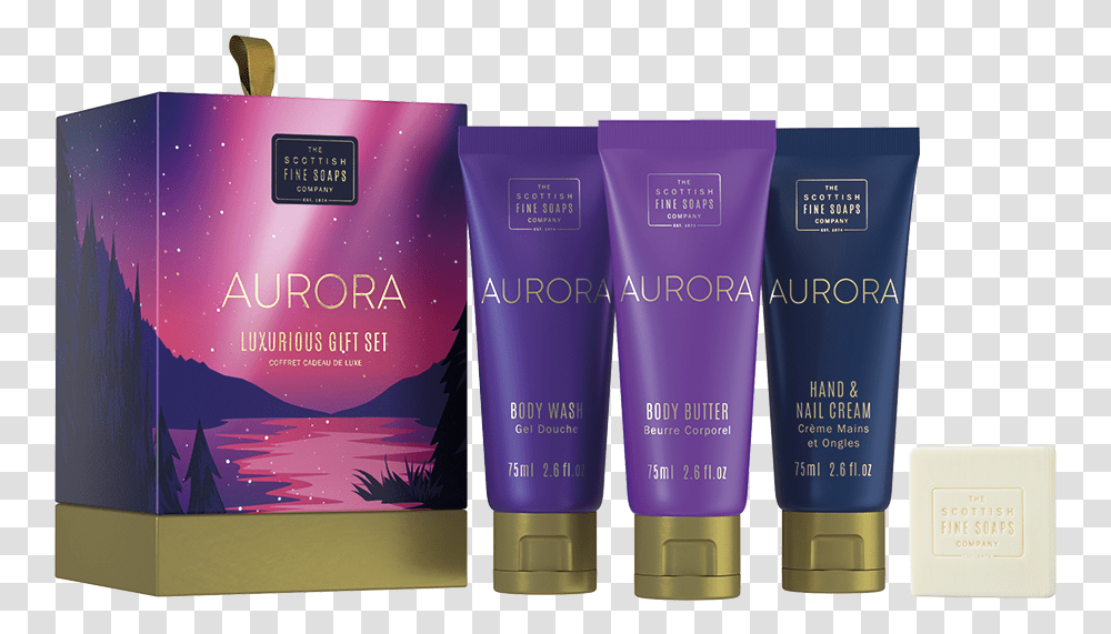 Aurora Luxurious Gift Set Aurora, Bottle, Cosmetics, Book, Lotion Transparent Png