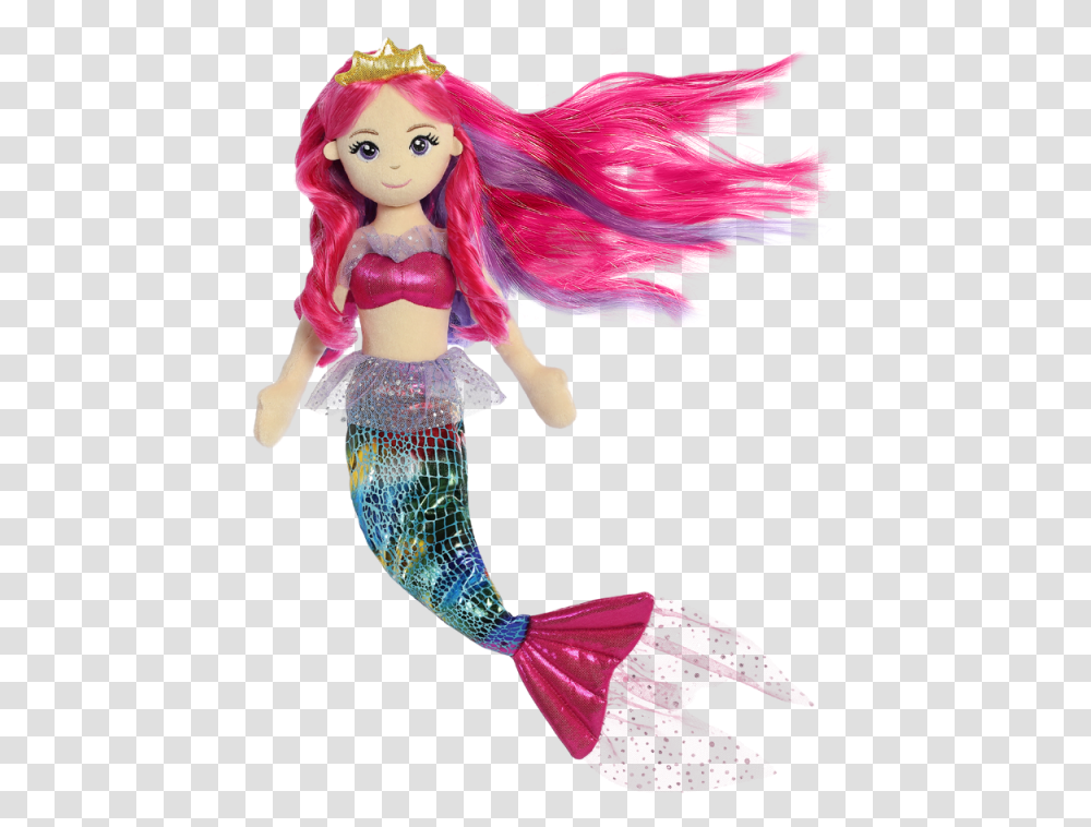 Aurora Mermaid Dolls, Toy, Barbie, Figurine, Purple Transparent Png