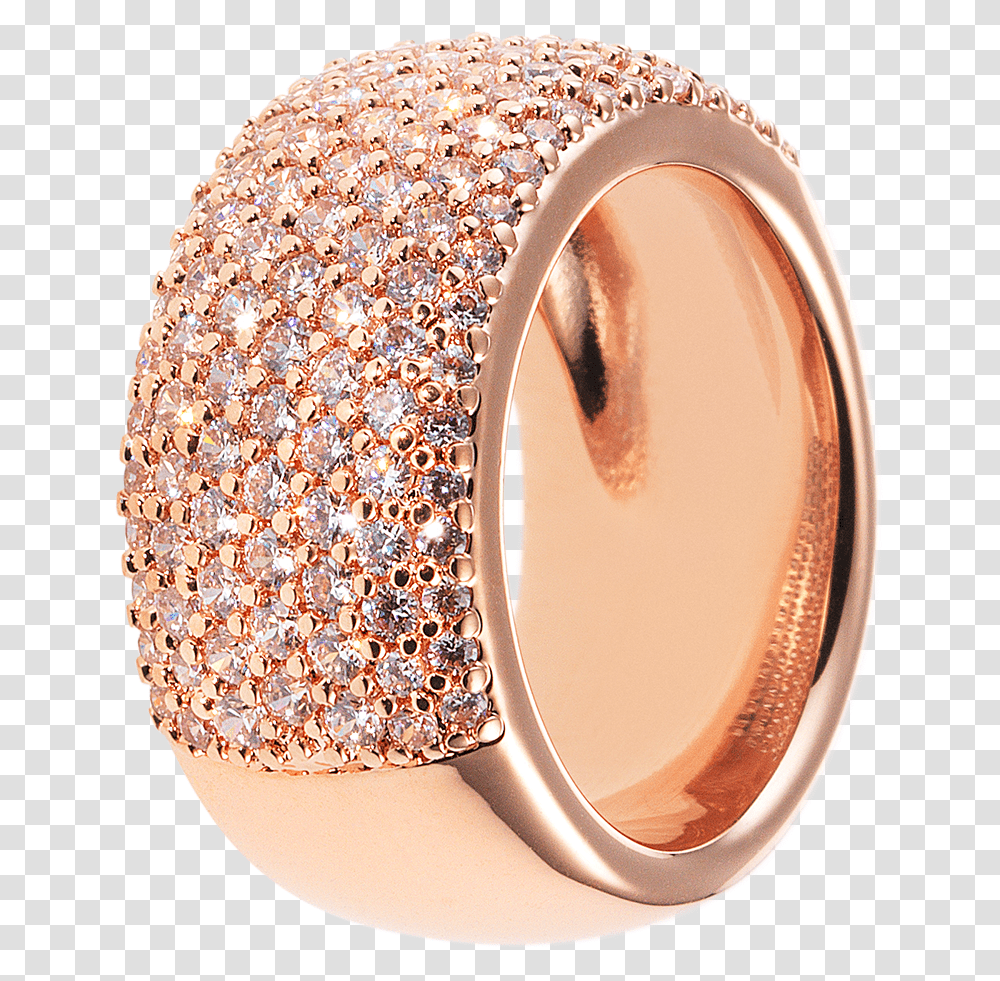 Aurora Pav Ring Large Rose Gold Rose Gold Pave Ring, Jewelry, Accessories, Accessory, Diamond Transparent Png