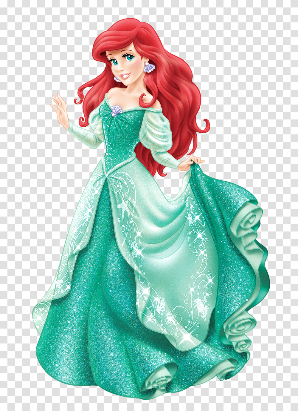 Aurora Princess Ariel, Figurine, Doll, Toy, Barbie Transparent Png