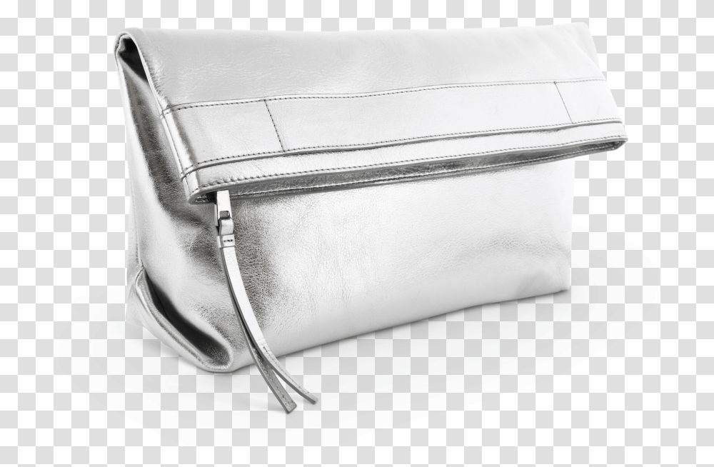 Aurora Silver Foil Pouch, Handbag, Accessories, Accessory, Purse Transparent Png
