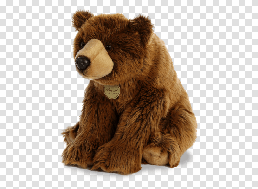Aurora World Miyoni Plush Toy Animal Grizzly Bear, Wildlife, Mammal, Brown Bear, Dog Transparent Png