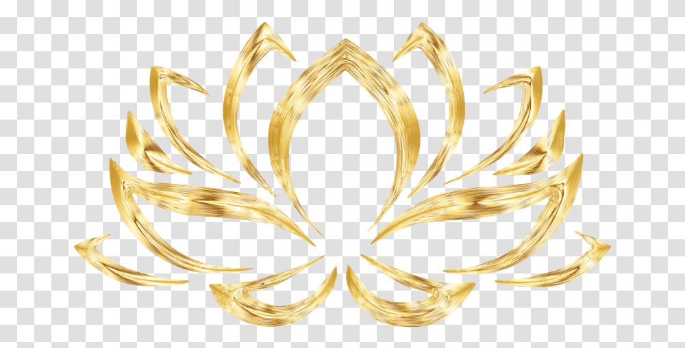 Aurumized Lotus Flower No Background Golden Lotus Logo, Graphics, Art, Floral Design, Pattern Transparent Png
