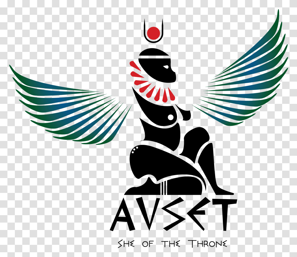 Auset Shop Illustration, Logo, Symbol, Bird, Animal Transparent Png