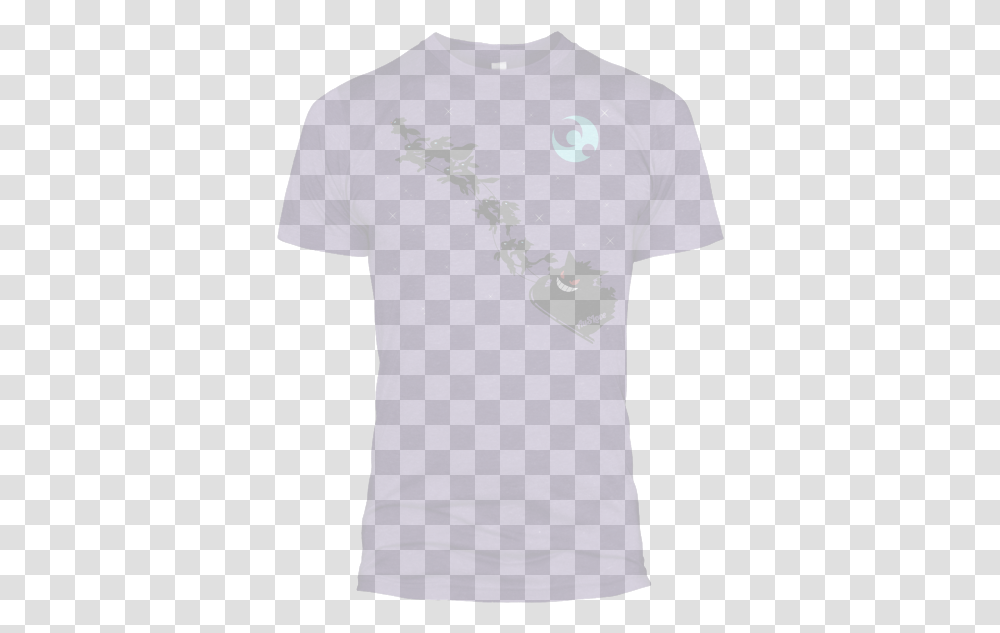 Auslove Santa Gengar Moon Short Sleeve, Clothing, Apparel, T-Shirt Transparent Png