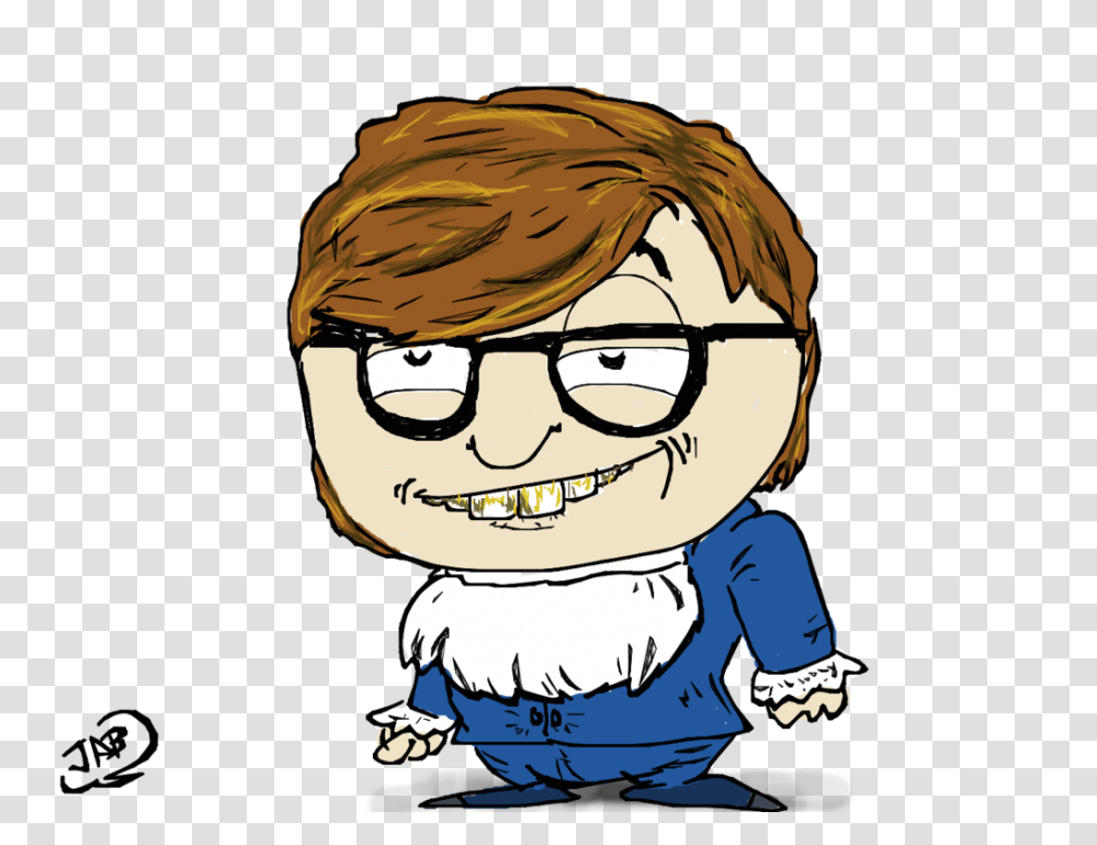 Austin Powers, Person, Drawing, Glasses Transparent Png